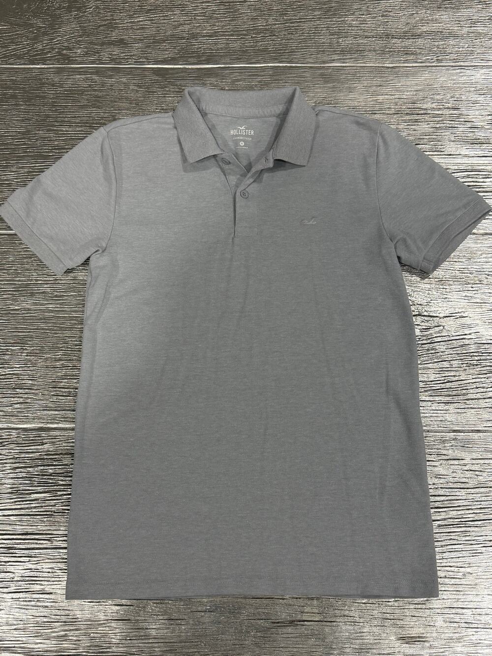 Hollister Advanced Stretch Polo Gray men’s size XS
